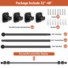 Curtain Rods No Drilling for Windows Set 30 to 45