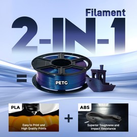 FLASHFORGE Chameleon HS PETG 3D Printer Filament Nebula Purple, Color Changing Material, Changes Color with Light and Angles Delivering Stunning Visuals, High Flow Speedy PETG Strong and Long-Lasting