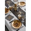 Santex Gold Sparkling BLACK age 50 Napkins