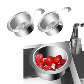 2 PCS Colador Fregadero, Swan Sink Strainer Basket, Colador para Fregadero de Cocina en Forma de Cisne, Cesta de Drenaje de Fregadero para Filtradores de Alimentos