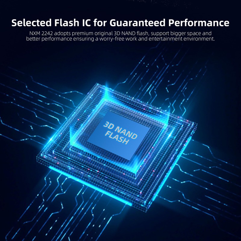 KingSpec 128GB M.2 2242 NVMe SSD - Up to 3500