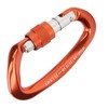 Mountaineering D Locking Carabiner Clips Alloy Heavy Duty Carabiner for