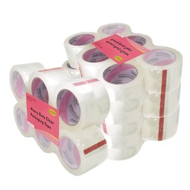 iMBAPrice 3-Inches Clear Packaging Tape, 24 Roll of 110 Yards (24 x 330 Feet) Long 3" Wide Shipping Tape for Box Office Moving Packaging Shipping