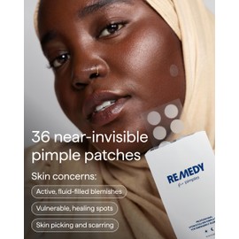 Remedy for Pimples - 36 Near-Invisible Medical-grade Hydrocolloid Pimple Patches for Blemishes, Zits, Spot Concealing - By Dermatologist Dr. Shah