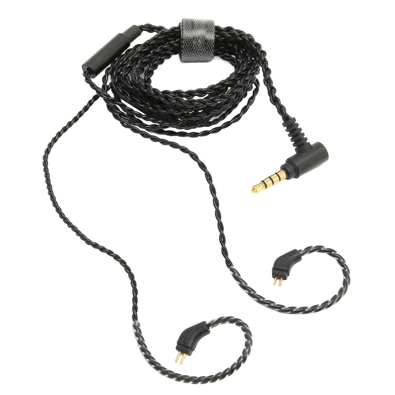 Earbuds Upgrade Cable 0.78mm 2 Pin 3.5mm Elbow Plug Pluggable