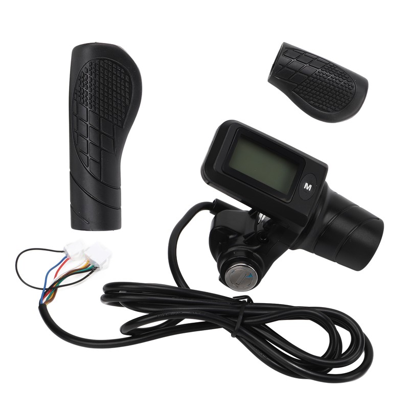 805 LCD Display Panel Throttle Grip Set Electric Bike Scooter