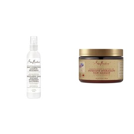 SheaMoisture SheaMoisture Leave-in Conditioner Treatment for All Hair Types 100% Extra Virgin Coconut Oil Silicone Free Conditioner 8 oz & Intensive Hydration Hair Masque Manuka Honey & Mafura Oil For Dry