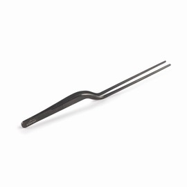 Lacor - 62874 - Precision Kitchen Tweezers for Coating Titanium Black, Stainless Steel 18/10, Non-Slip Handle, Maximum Quality, Length 16 cm, matt Black