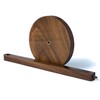 Kihomi Wooden Paper Towel Holder - Walnut Suction Cup Hand
