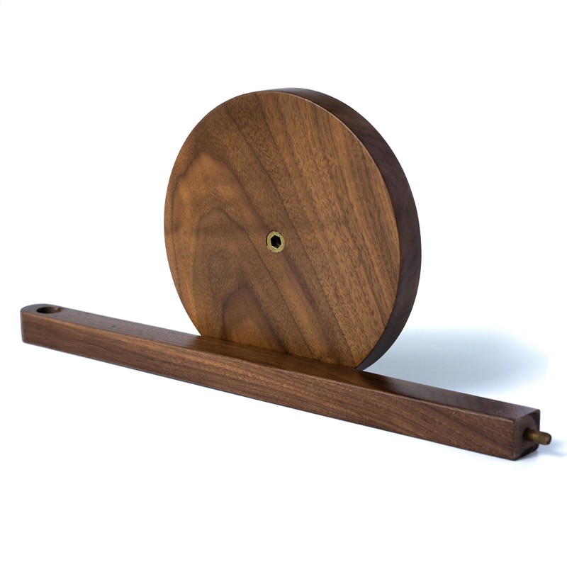 Kihomi Wooden Paper Towel Holder - Walnut Suction Cup Hand