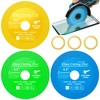 Lamoutor 3Pcs 4.5 Inch Glass Cutting Disc for Angle Grinder,