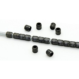 Cicogna Metal Pipe Parts Gunpla Power Pipe Set Diameter 0.1 inch (3 mm), 0.2 inch (4 mm), 0.2 inch (5 mm), 63 Piece Set of 63 Plastic Models, Plamo Model, Robot, Detail Up, Metal Parts (Black)