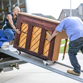 KEDSUM 1800LBS Furniture Dolly 24 x 16 in, Heavy Duty Moving Dolly with Reinforced Steel Frame, All Terrain Mover with Brake Wheels & Anti-Slip Baffles for Refrigerator, Washing Machine