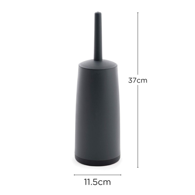 CleanPEAK Toilet Brush with Holder, Replacement Head, Hand Guard and