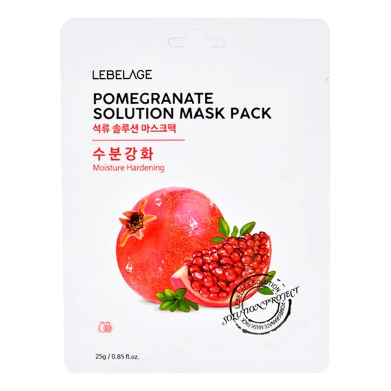 Mascarilla Antioxidante Coreana De Granada 1 Caja (10 Pz) Mixta