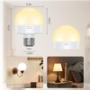AMIR Upgraded Rechargeable Light Bulbs with Remote, E26/E27 Dimmer LED