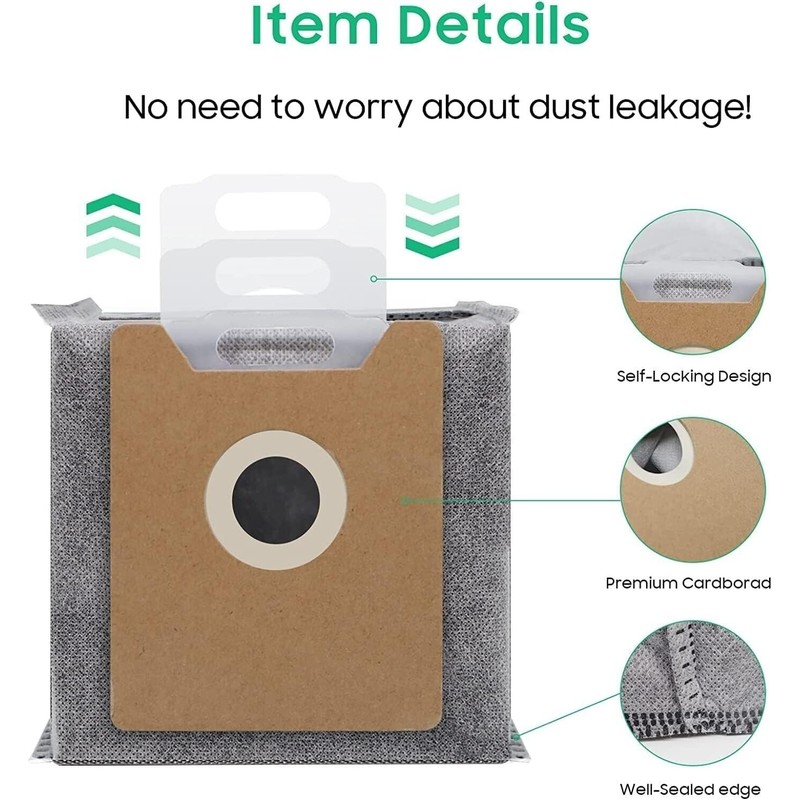 [10PK] iDeer Life Dust Bags Compatible with Eufy Clean G35+,