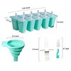 Silicone Popsicle Molds 10 Pcs Ice Pop Maker Molds with