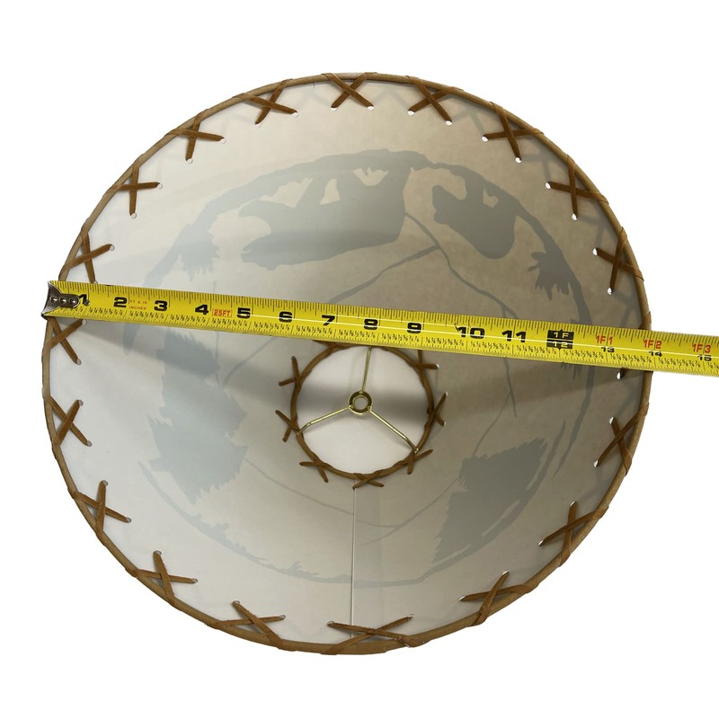 Rustic Oiled Kraft Laced Bear Lamp Shade - 14"