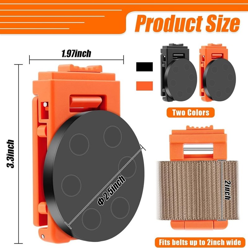 Dpaaoyer 2 Piece Tool Belt Clip, Heavy Duty Magnetic Tool