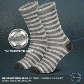 2 Pairs of Alpaca Socks – Warm Wool Socks for Men and Women – Breathable Socks, Made of Fine Wool - Grey Tones, size: 39-42