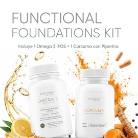 Kit Básico | Cúrcuma Pura 500mg + Omega 3 (DHA y EPA) | Ingredientes Limpios y Puros, Gluten | Free | Sugar Free | Vegan | Sin Conservadores