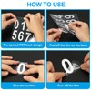 PATIKIL Reflective Mailbox Numbers, 5 Sets 4 Inch Waterproof Red