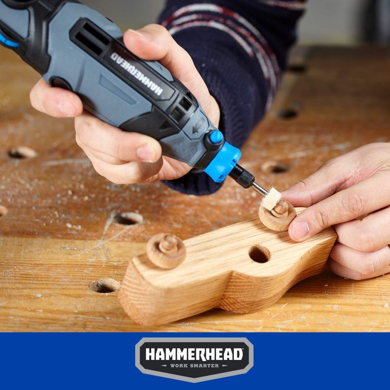 Hammerhead 1.2-Amp Rotary Tool with 62 Accessory Attachments and Carrying