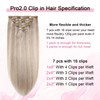 Sweetmet Pro2.0 Clip in Hair Extensions Real Human Hair 120g