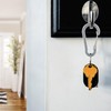 Relaxdays Carabiner, set of 30, 14 key rings, key rings,