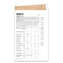 Simplicity Lightly Padded Dog Harness with Wings Sewing Pattern Packet by Carla Reiss, Design Code S9875, Sizes S-M-L, Multicolor