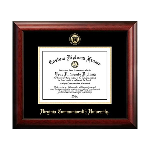 Campus Images VA983GED Virginia Commonwealth University Embossed Diploma Frame, 11"