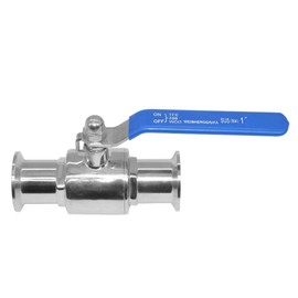 Beduan 1.5" Tri-Clamp Ball Valve Stainless Steel Sanitary Valve for Home Brew, Brewing (1 inch Tube OD)