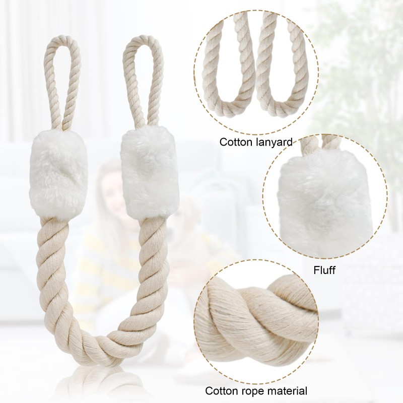Vesaneae 2 PCS Buffer Doorstop Ropes, Anti-Collision Door Handles Rope