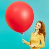 10 Giant Balloons Red, 36 Inch XXL Balloons Red, Large