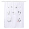 Mrs Awesome Extra-Long Fabric Shower Curtain or Liner with 9