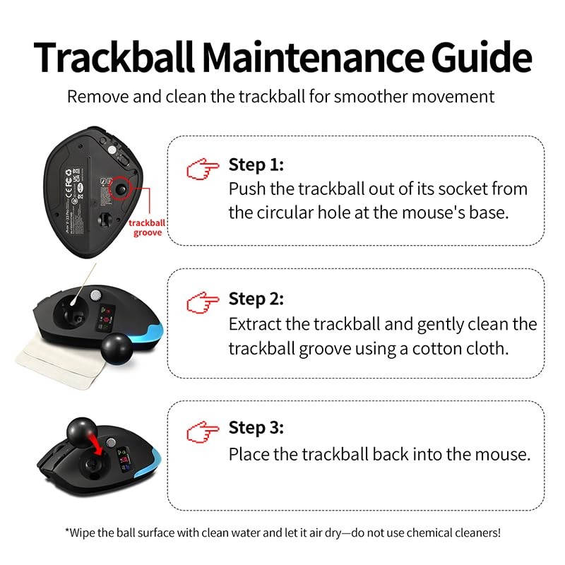 Wireless Mouse – 2.4GHz + Bluetooth Dual Mode Connection, 8
