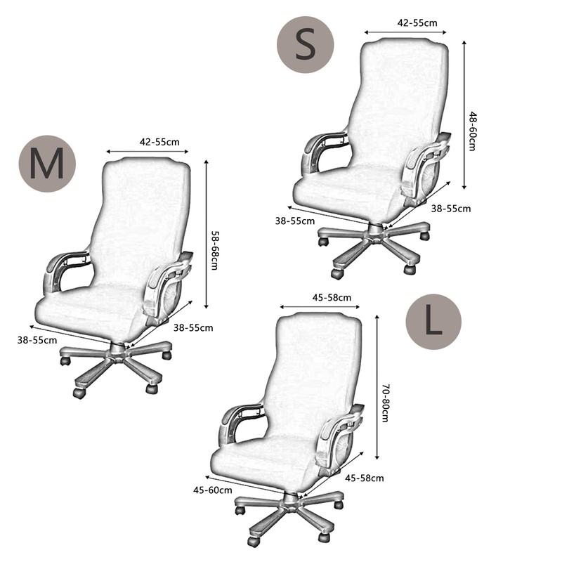 Computer Office Chair Cover - Universal Fit Stretchable Washable Chair