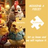 Funny Chicken Puzzles for Adults 1000 Pieces, Cozy Chicken Study