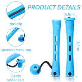 Pack of 25 Small Perm Rollers, 0.35 Inch Perm Set Complete, Blue Curlers Small, Hair Rollers for Women, for Natural Hair, Long Short Hair Styling Tool