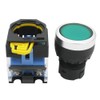 TWTADE/Red Yellow Green Momentary Switch, Red Mushroom Emergency Stop 1NC