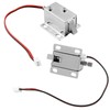 Bonsicoky DC 12V 0.43A Electromagnetic Solenoid Lock, Mini Slim Electric