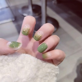 24 PCS Nail Tips for Summer Forest Girl! Party Nail Date Nail