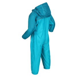 Regatta Kids puddle suit - all in one waterproof for kids - Breathable and rain proof hooded outdoor warm Puddlesuit - reflective trim and taped Seams - playsuit For Boys and Girls