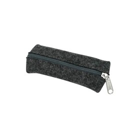 BIOZOYG Felt Pencil Case Fynn Size S Made of 100% Natural Felt Wool I Case for Pens Ballpoint Pen I Dark Mottled