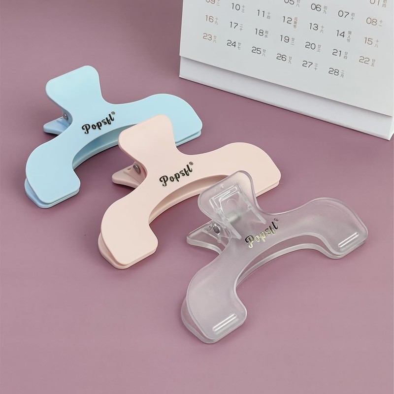 Book Clips, POPSFL Watery Clear Book Clips for Reading Book
