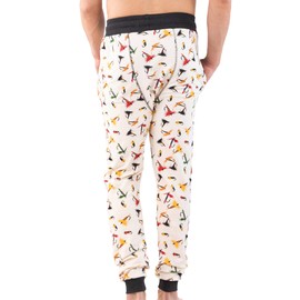 Lazy One Pajama Pants for Men, Cotton Long Johns for Men (Fly Fishing, Medium)