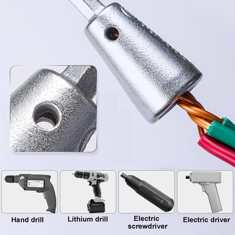 WADY Wire Twisting Tools, 3 Pcs No-Peeling Wire Stripping Tool