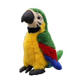 Bird Parrot Plush Toy, 30 cm Cute Plush Macaw Parrot Stuffed Toy Cuddly Toy Plush Toy for Children Adults (30 cm, Green)