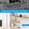 TESSTINA Invisible Shelf Bracket, 80 kg, Heavy Duty, Metal Shelf